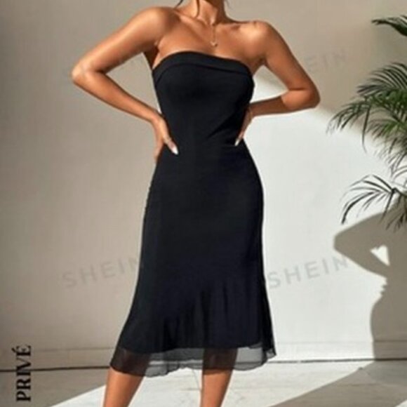 black strapless dress - Picture 4 of 8